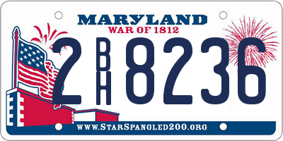 MD license plate 2BH8236