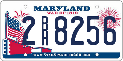 MD license plate 2BH8256