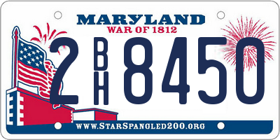 MD license plate 2BH8450