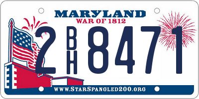 MD license plate 2BH8471