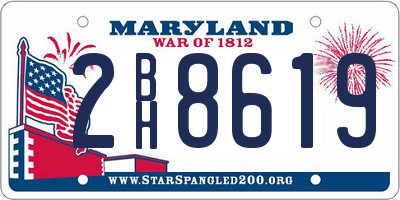 MD license plate 2BH8619