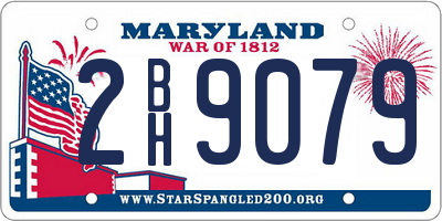 MD license plate 2BH9079