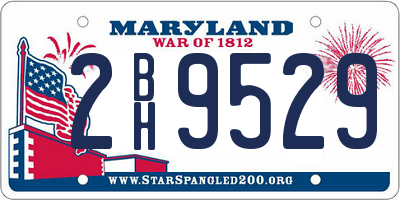 MD license plate 2BH9529