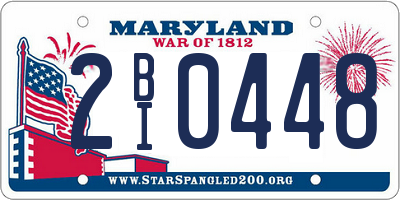 MD license plate 2BI0448