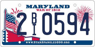 MD license plate 2BI0594