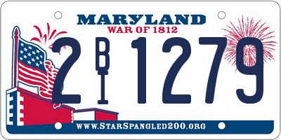 MD license plate 2BI1279
