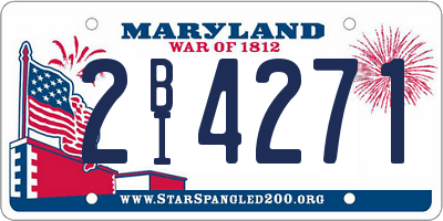 MD license plate 2BI4271