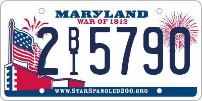 MD license plate 2BI5790