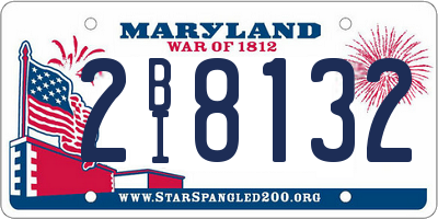 MD license plate 2BI8132
