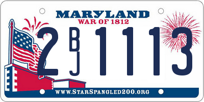 MD license plate 2BJ1113
