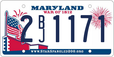 MD license plate 2BJ1171