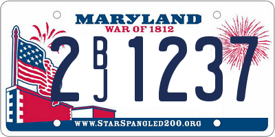 MD license plate 2BJ1237