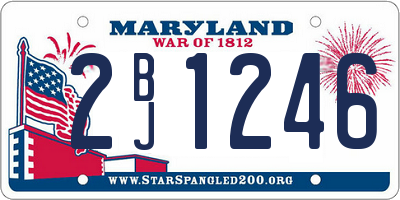 MD license plate 2BJ1246