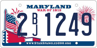 MD license plate 2BJ1249