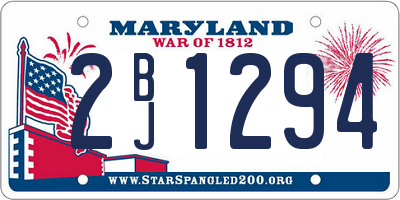 MD license plate 2BJ1294