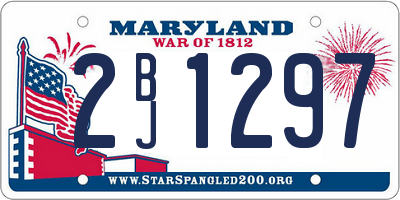 MD license plate 2BJ1297
