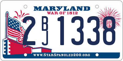 MD license plate 2BJ1338