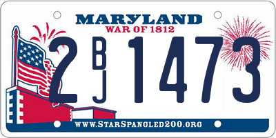 MD license plate 2BJ1473