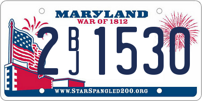 MD license plate 2BJ1530