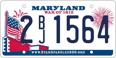 MD license plate 2BJ1564