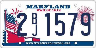MD license plate 2BJ1579