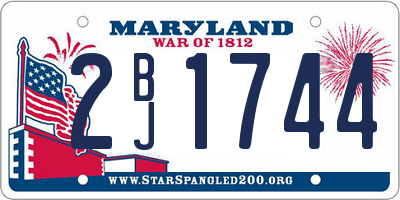MD license plate 2BJ1744