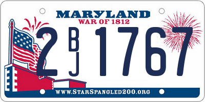 MD license plate 2BJ1767