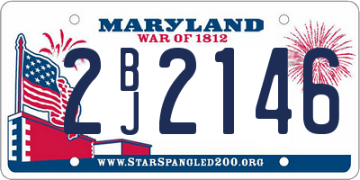 MD license plate 2BJ2146