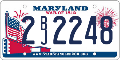 MD license plate 2BJ2248