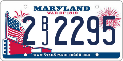 MD license plate 2BJ2295