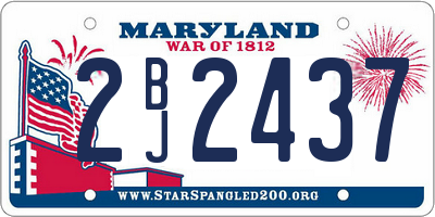 MD license plate 2BJ2437