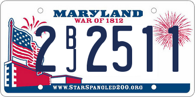 MD license plate 2BJ2511