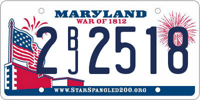 MD license plate 2BJ2518