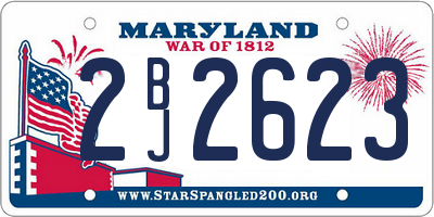 MD license plate 2BJ2623