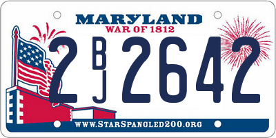 MD license plate 2BJ2642