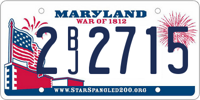 MD license plate 2BJ2715