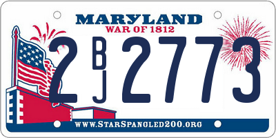 MD license plate 2BJ2773