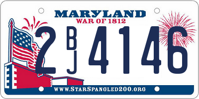 MD license plate 2BJ4146