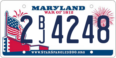 MD license plate 2BJ4248