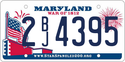 MD license plate 2BJ4395