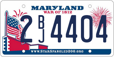 MD license plate 2BJ4404