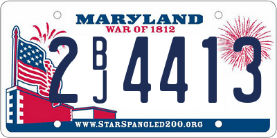 MD license plate 2BJ4413