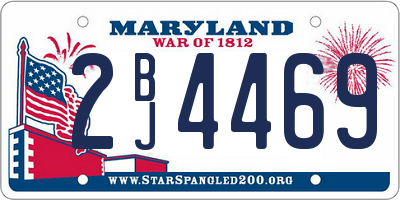 MD license plate 2BJ4469