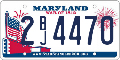 MD license plate 2BJ4470