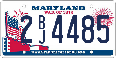 MD license plate 2BJ4485
