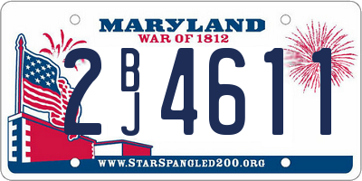 MD license plate 2BJ4611