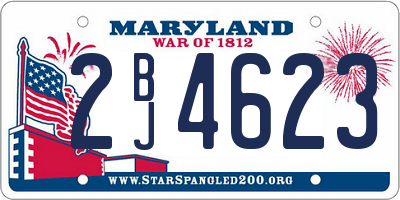 MD license plate 2BJ4623