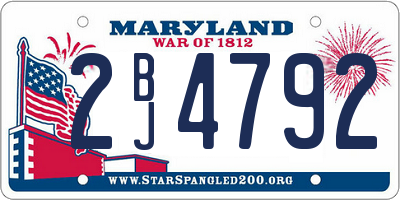 MD license plate 2BJ4792