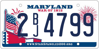 MD license plate 2BJ4799