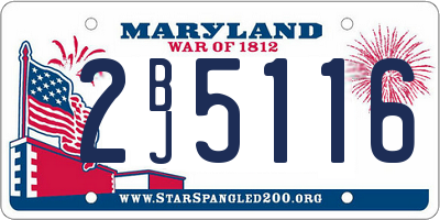 MD license plate 2BJ5116